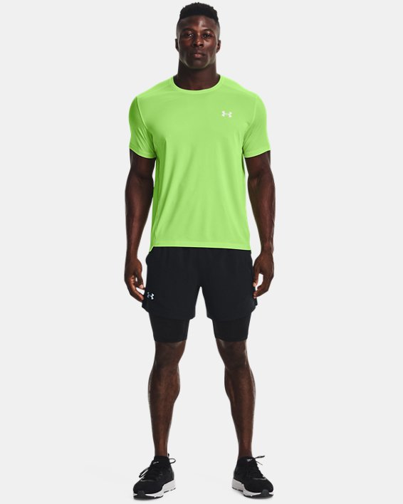 Men's UA Launch 5'' 2-in-1 Shorts, Black, pdpMainDesktop image number 2